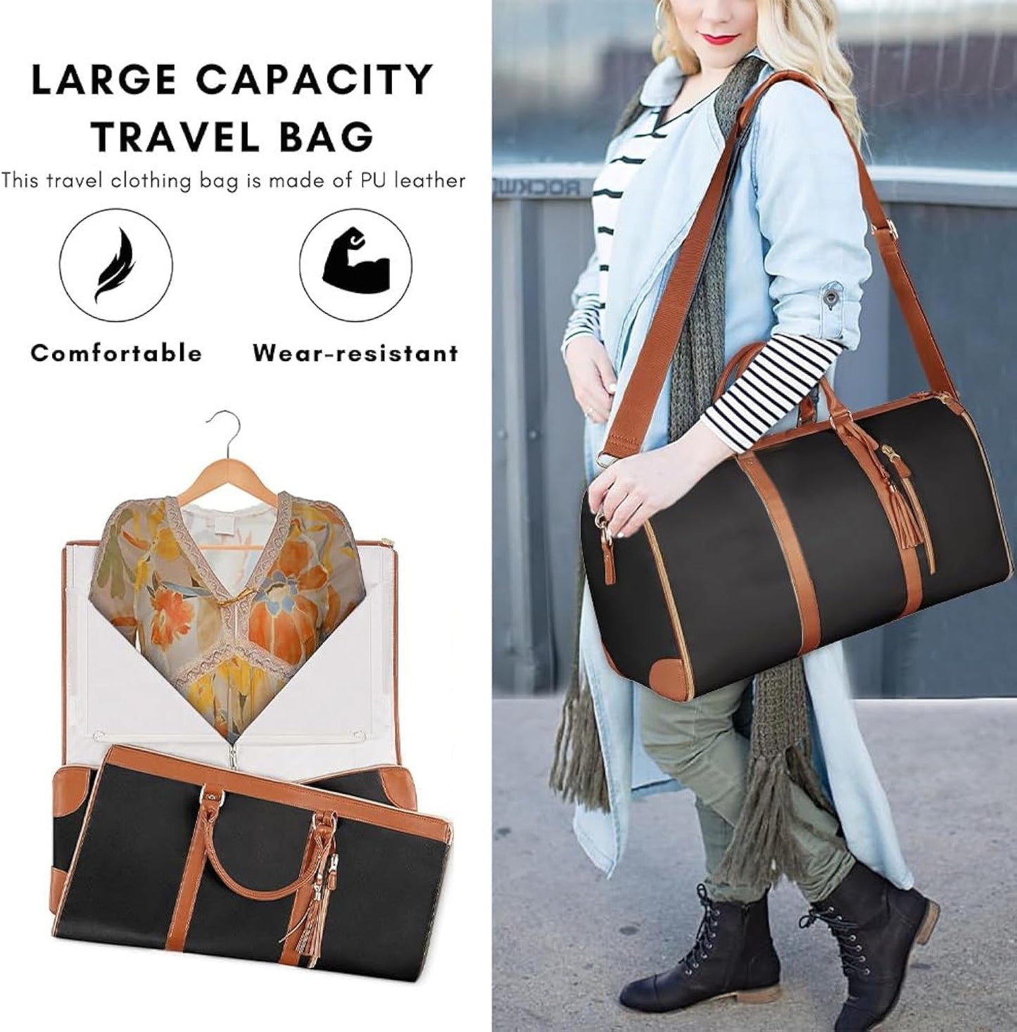 حقيبة عملية وخفيفة لتنظيم ملابس العمرة